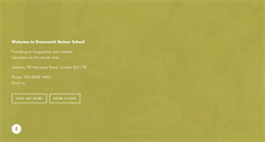 Desktop Screenshot of greenwichsteinerschool.org.uk